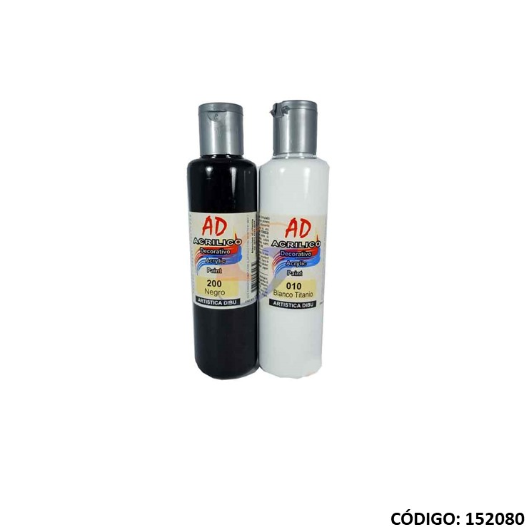 PINTURA ACRILICA AD 120ml NEGRO (L152080/200)