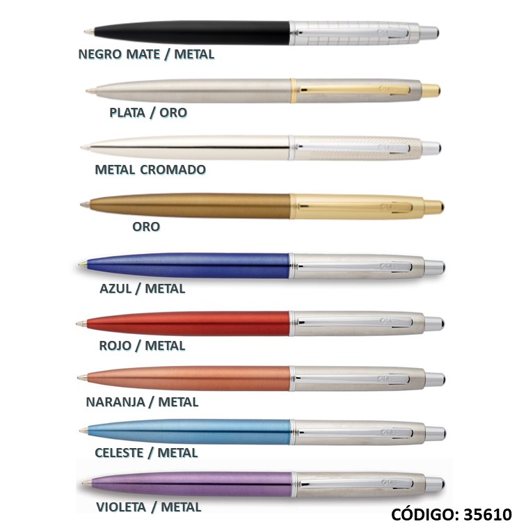 BOLIGRAFO RETRACTIL CON ESTUCHE JASPER  FILGO (L35610)