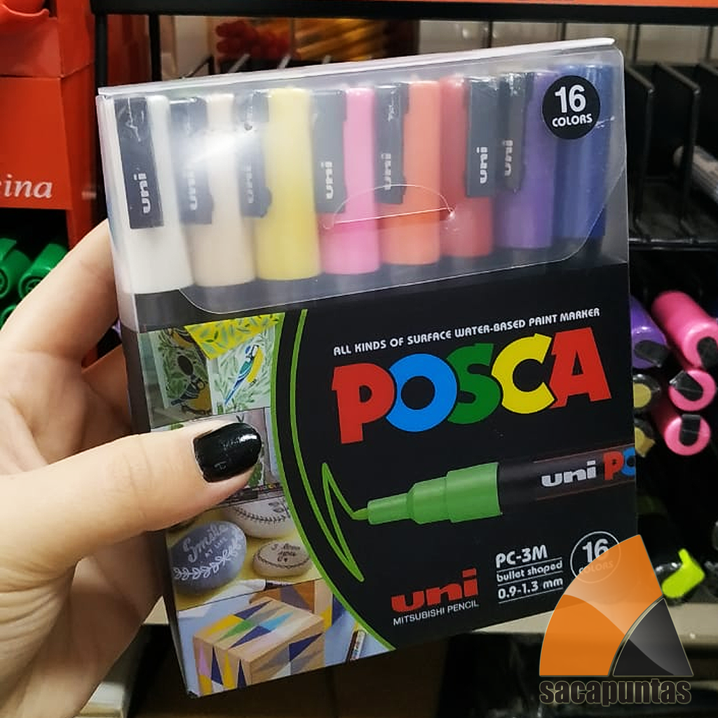 MARCADOR UNI POSCA PC-3M X16u. (L27680)