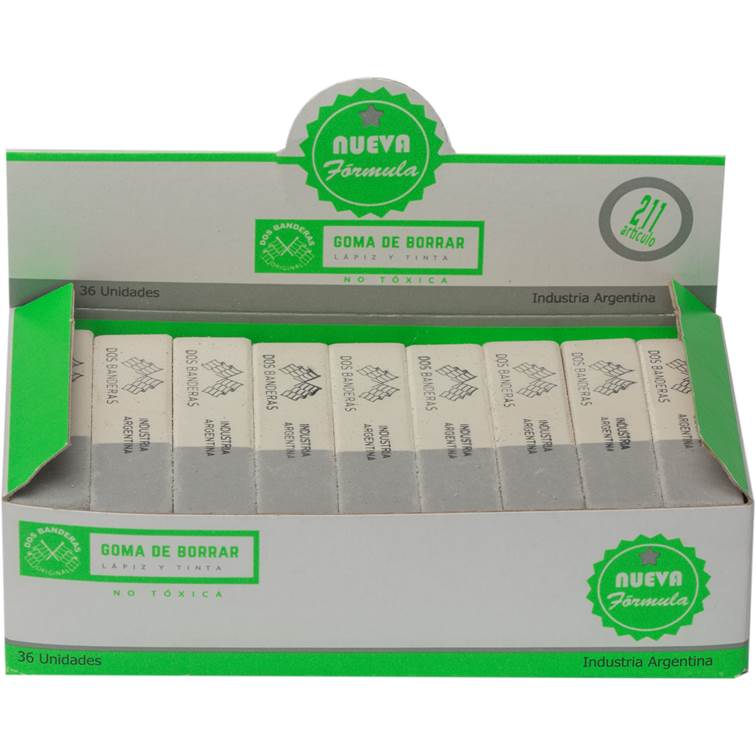 GOMA 2 BANDERAS LAPIZ/TINTA (L45110)