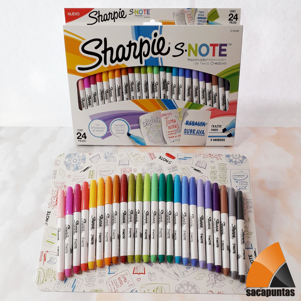 MARCADOR SHARPIE SNOTE CREATIVE  X24 COLORES (L51069)