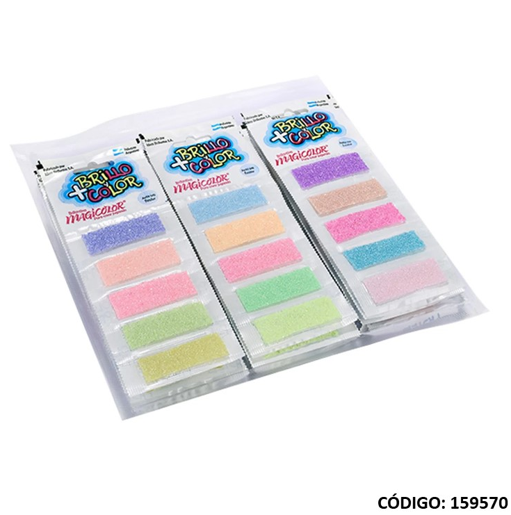 BRILLANTINA MAGIC  SURTIDO PASTEL X5 UNIDADES (L159570)