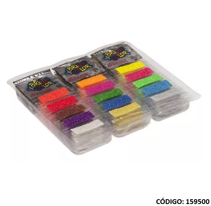 BRILLANTINA MAGIC  SURTIDO FLUO X5 UNIDADES  (L159500)