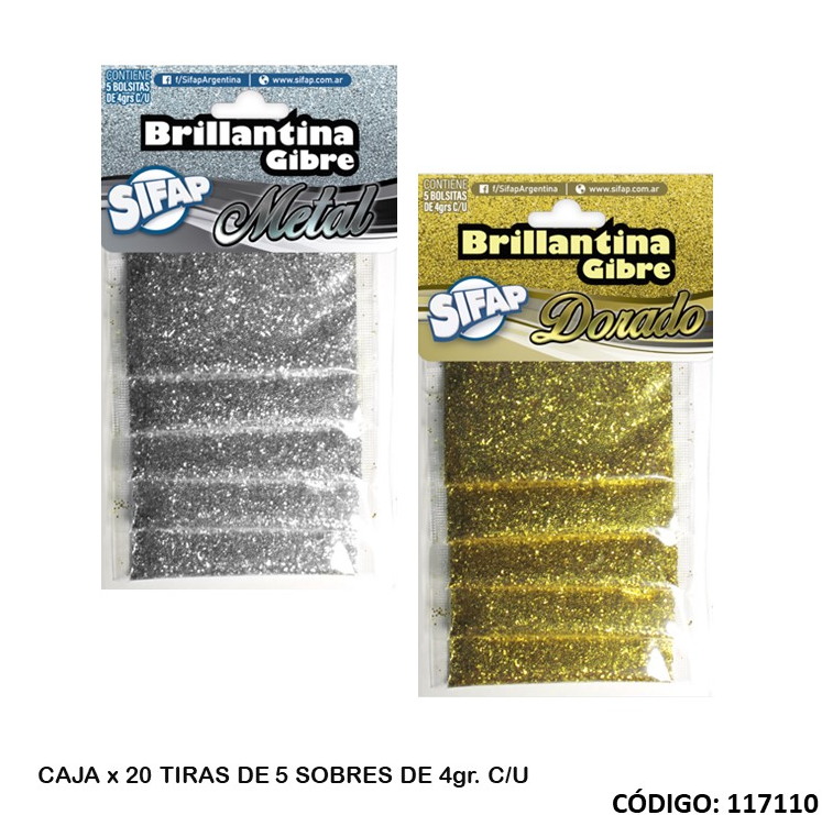 BRILLANTINA SIFAP METAL X UNIDAD  (L117110)