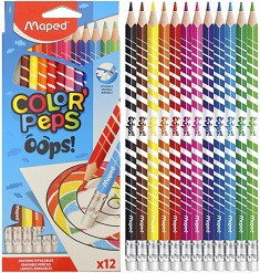 LAPIZ COLOR BORRABLE X12 COLORES LARGO (L20596)