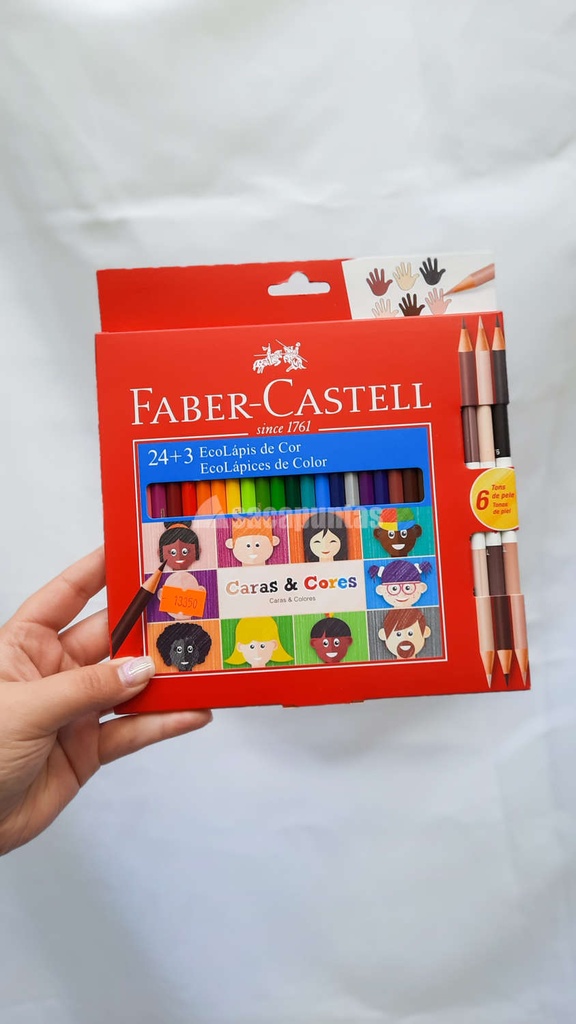 LAPIZ COLOR FABER X24un. LARGOS+ 3grf. (L013350)