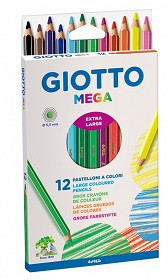 LAPIZ COLOR GIOTTO MEGA X12 COLORES (L20008)