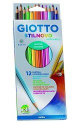LAPIZ COLOR GIOTTO STILNOVO ACUARELABLE X12 COLORES (L16229)