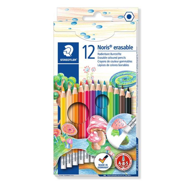 LAPIZ COLOR STAEDTLER BORRABLE X12 COLORES (L27190)