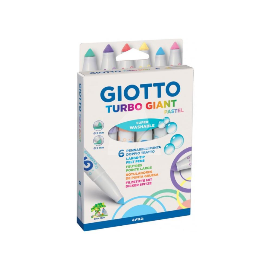 MARCADOR GIOTTO TURBO PASTEL X6 COLORES (L19996)
