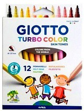MARCADOR GIOTTO TURBO SKINTONE X12 COLORES (L19994)