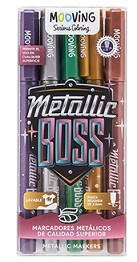 MARCADOR METALICO MOOVING X5 COLORES (L20793)