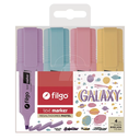 RESALTADOR FILGO TEXT MARKER X4 COLORES PASTEL GALAXY (L34027)