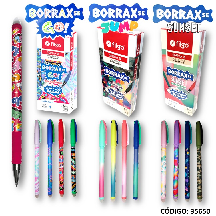 LAPICERA ROLLER FILGO GEL BORRAX BORRABLE 0.7 AZUL (L35650)
