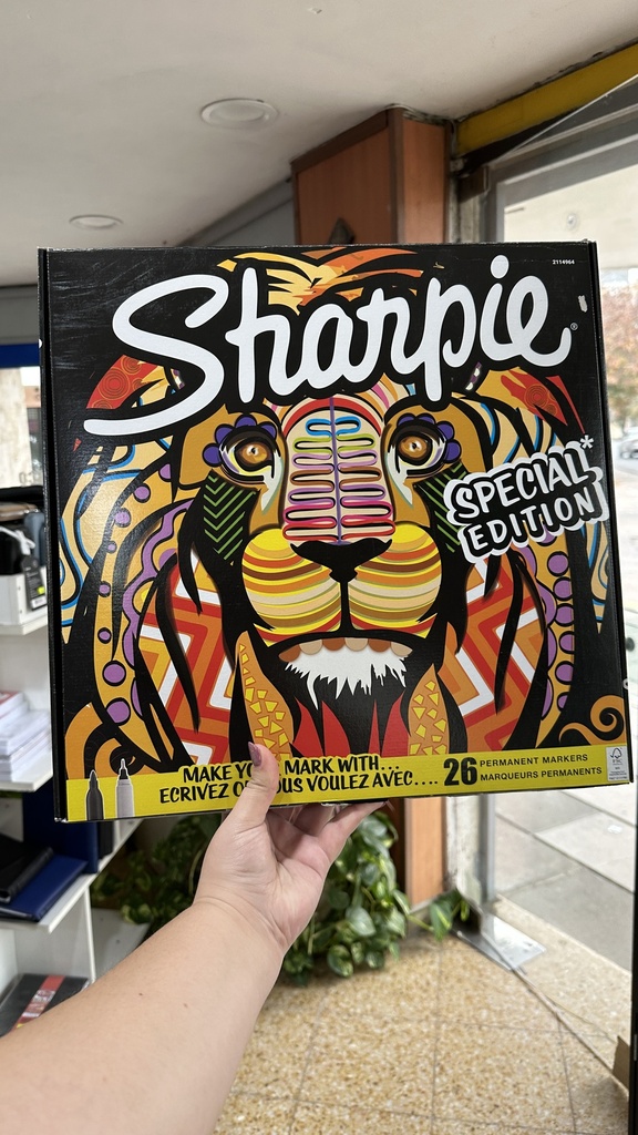 MARCADOR SHARPIE FINO LION X26 COLORES (L25610B)