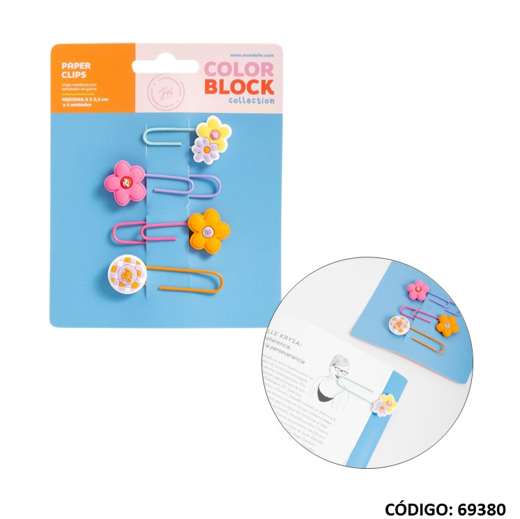 CLIP F.W. SILICONA COLORBLOCK X4 (L69380)