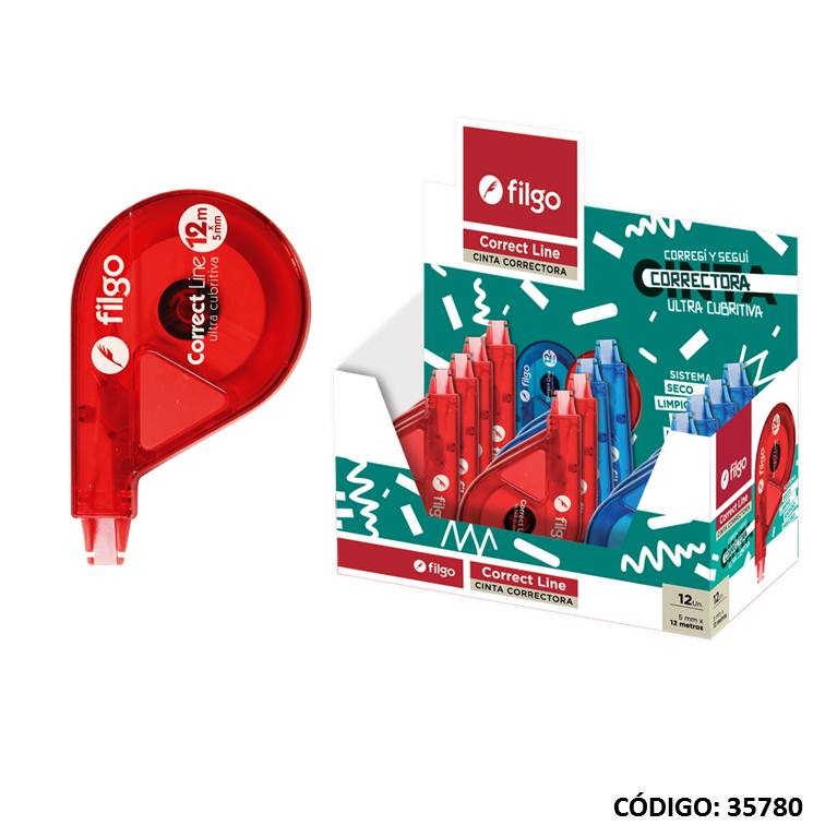 CORRECTOR FILGO CINTA 12MTS. (L35780)