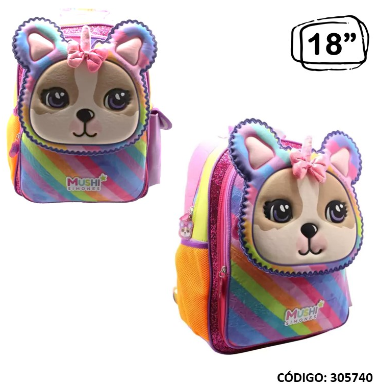 MOCHILA 18&quot; CRESKO SIMONES MUSHI ESPALDA (L305740)