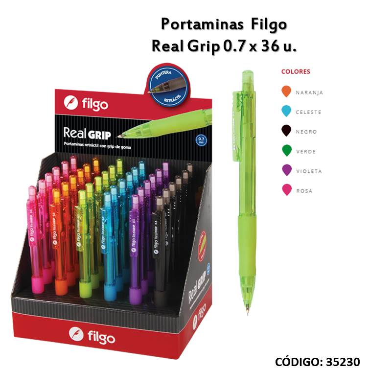 PORTAMINA FILGO REAL GRIP H107 0.7 (L35230)