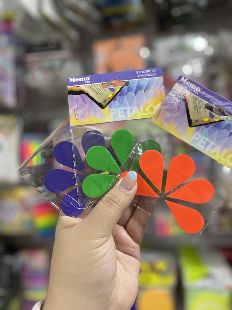 MEMO FIX BANDERITAS PETALOS X125 UNIDADES (M522P)