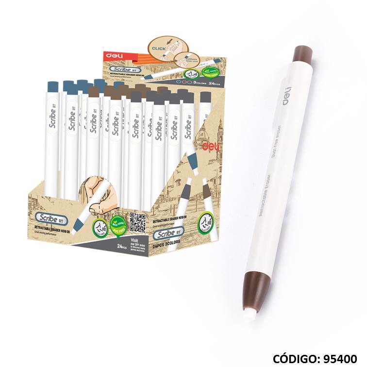 GOMA RETRACTIL DELI SCRIBE (L95400)
