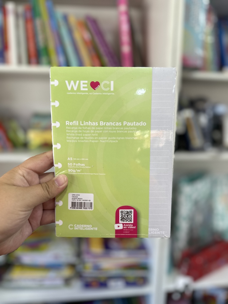 REPUESTO A5 RAYADO LINEA BLANCA90GRS. (M120)