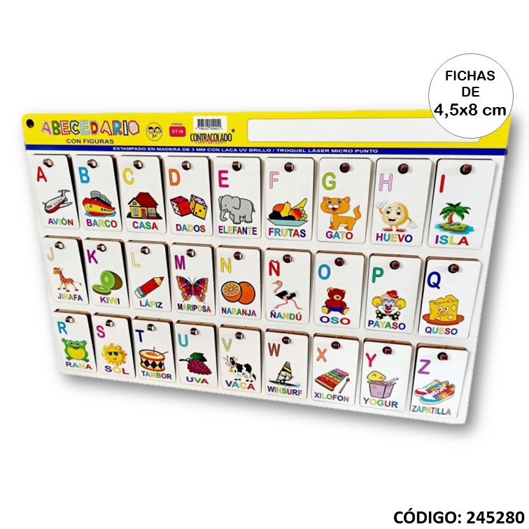 CONTRACOLADO ABECEDARIO CON FIGURAS (L245280)