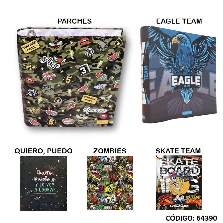 CARPETA 3A CARTONE PUNTO CERO FANTASIA (L64390)