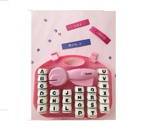 SET VALIJA IBI CRAFT PERFORADORA SACABOCADO ALFABETO ABECEDARIO 26 LETRAS (L24417)