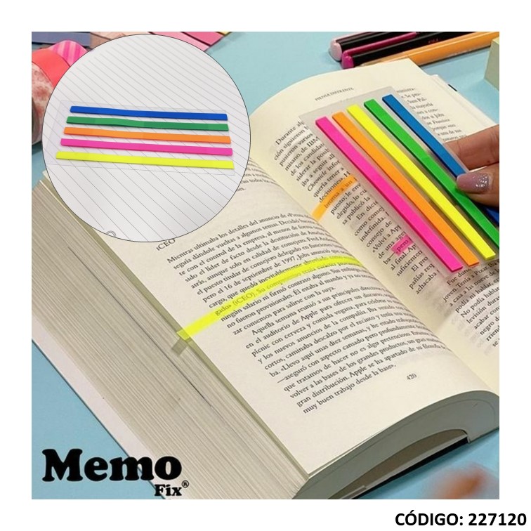 MEMO FIX RESALTADOR TRANSPARENTE COLOR SURTIDO (L227120)