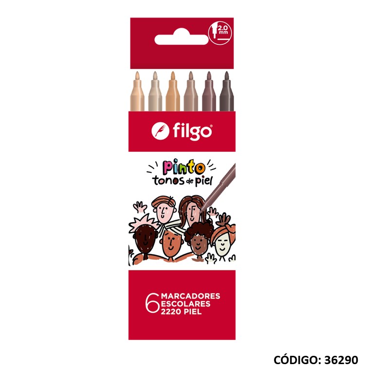 FIBRA FILGO 2220 PIEL X6 COLORES (L36290)