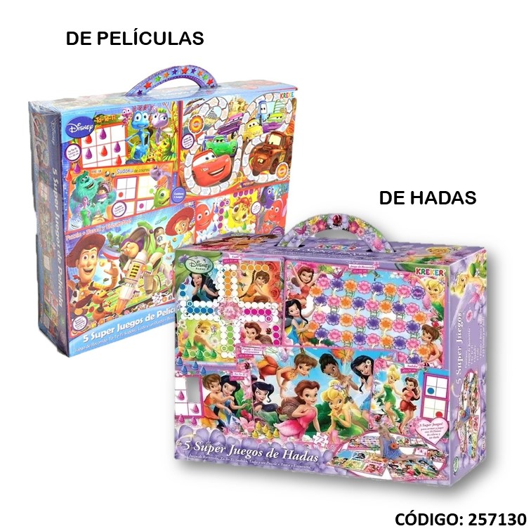 CAJA CON 5 SUPER JUEGOS KREKER SURTIDO MODELOS VARIOS (J257130)