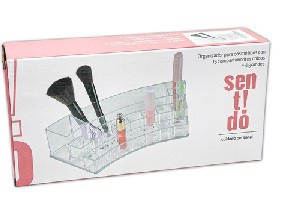 CAJA PARA COSMETICOS 28X12X7cm. 15+4 DIVISIONES (R 24695)