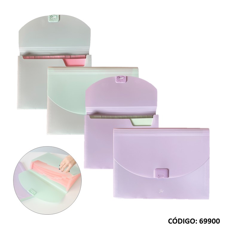 CLASIFICADOR FW A4 PASTEL 13 DIVISIONES (L69900)