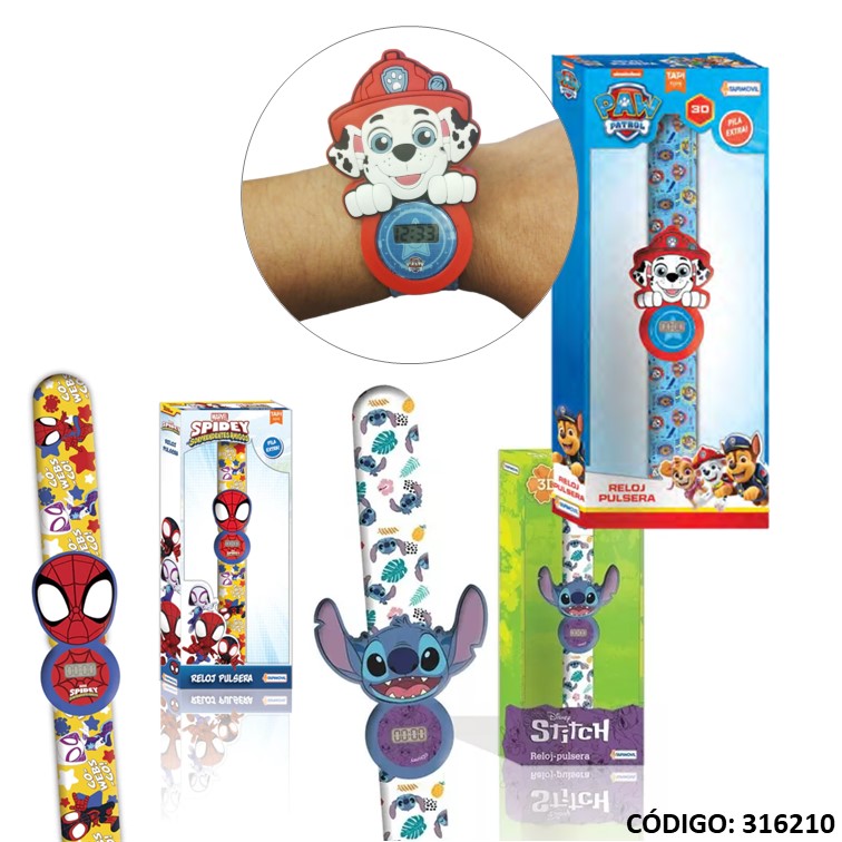 RELOJ 3D CON PERSONAJE TAPI (J316210)