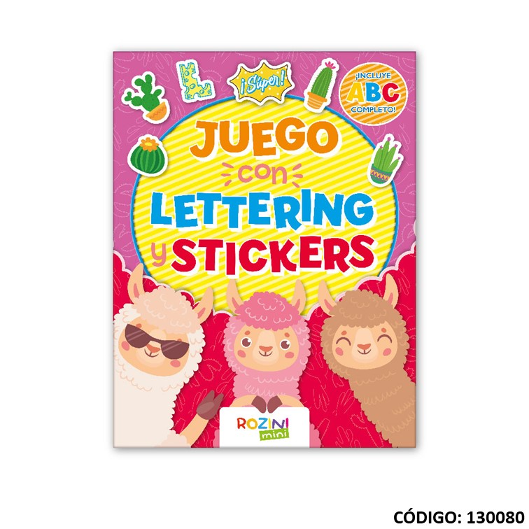 LIBRO CON LETTERING Y STICKERS (L130080)