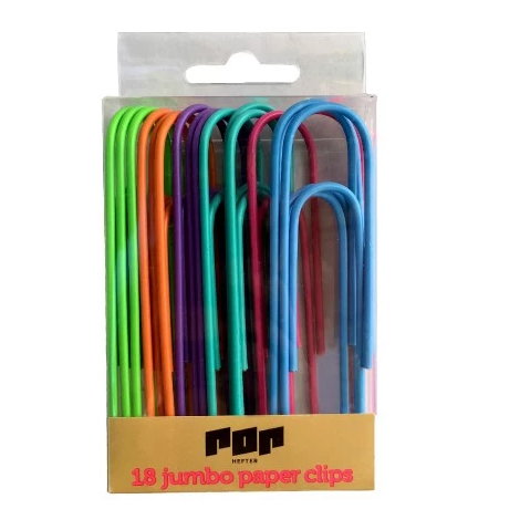 JUMBO PAPER CLIPS HEFTER POP (L107853)