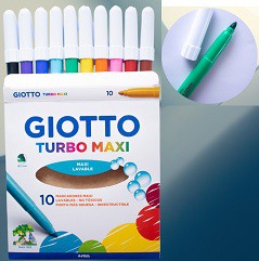 MARCADOR GIOTTO TURBO MAXI X10 COLORES (L16231)
