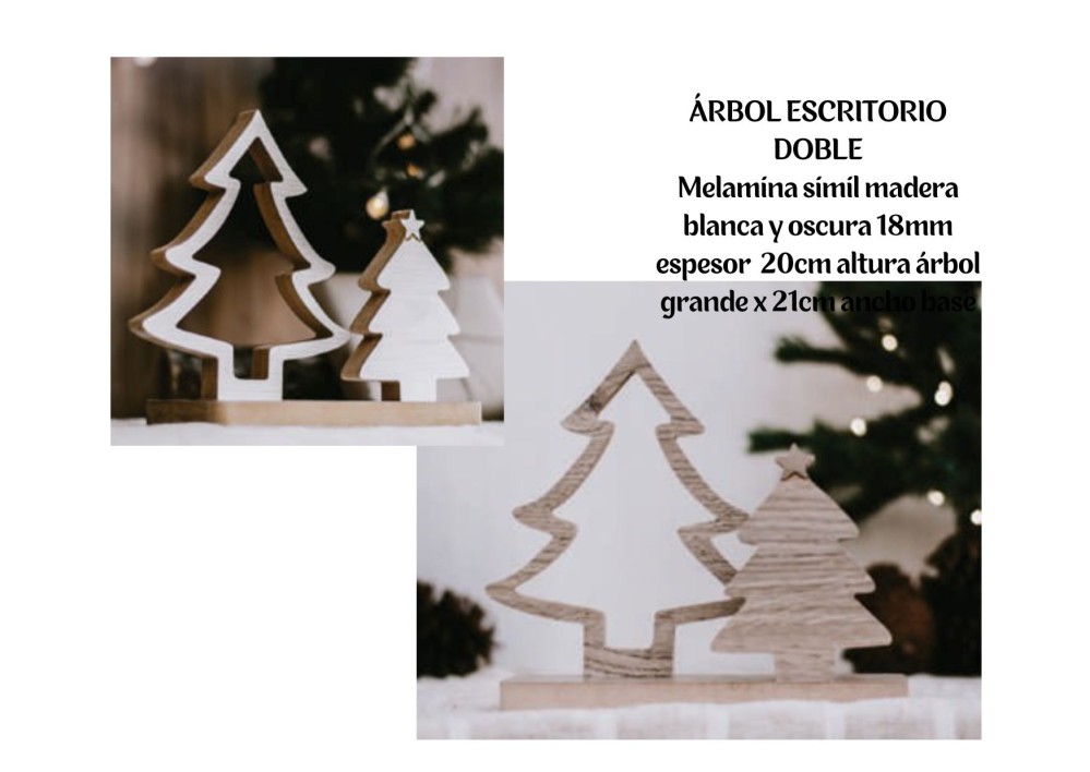 DECO ARBOL ESCRITORIO DOBLE (R25328)