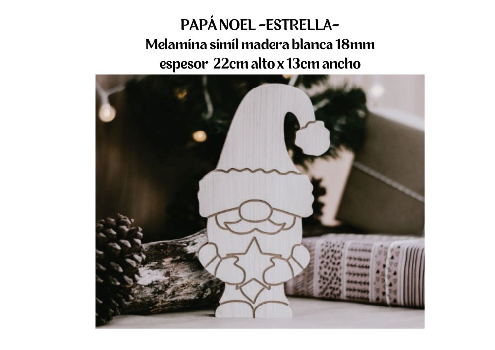 DECO PAPA NOEL ESTRELLA (R25320)