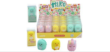 SACAPUNTAS DEPOSITO WERO LITTLE HERO UNICORNIO DINO PATO (L25736)