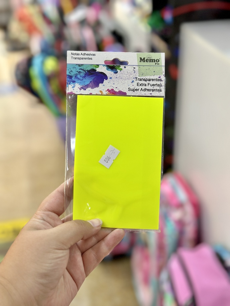 MEMO FIX TRANSPARENTE NEON (M806N)
