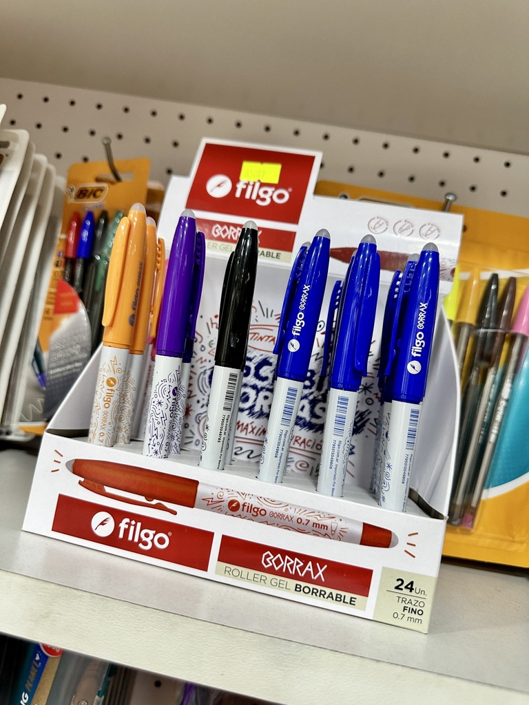 ROLLER GEL FILGO BORRABLE BORRAX COLOR (L35287)