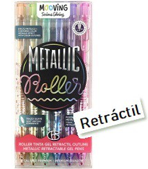 ROLLER MOOVING GEL OUTLINE X6 COLORES (L24090)