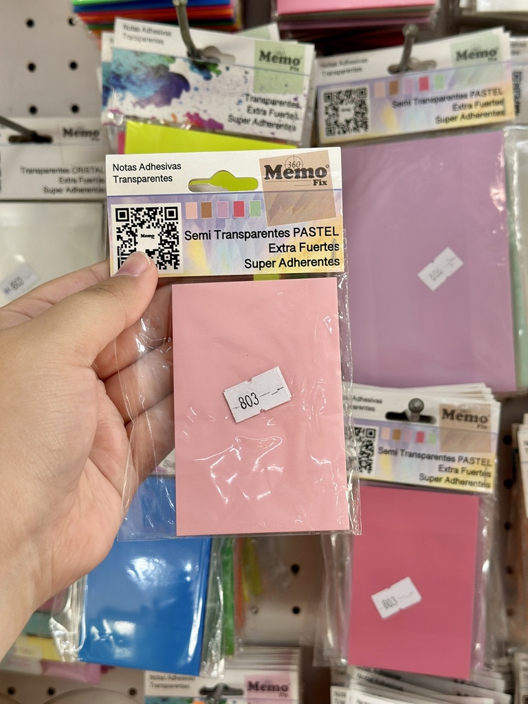 MEMO FIX TRANSPARENTE PASTEL 60x90 (M803PTL)