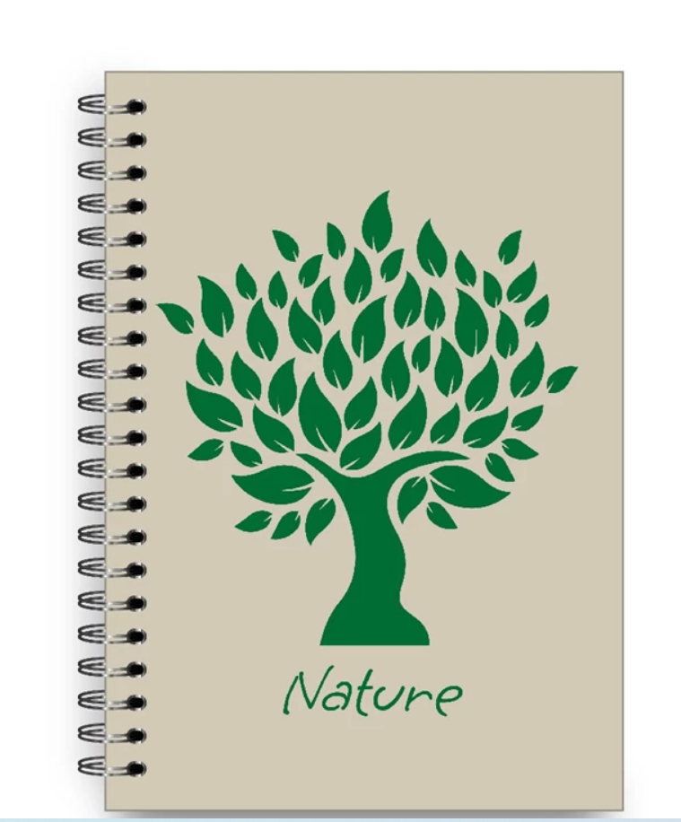 CUADERNO A5 16x21 PAPERLAND ECO NATURAL NATURALEZA LISO (L105714)