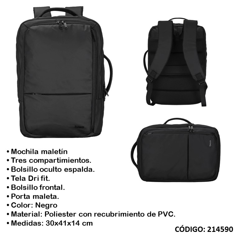 PORTANOTEBOOK 18&quot; BIWO CATANIA MOCHILA (L214590)