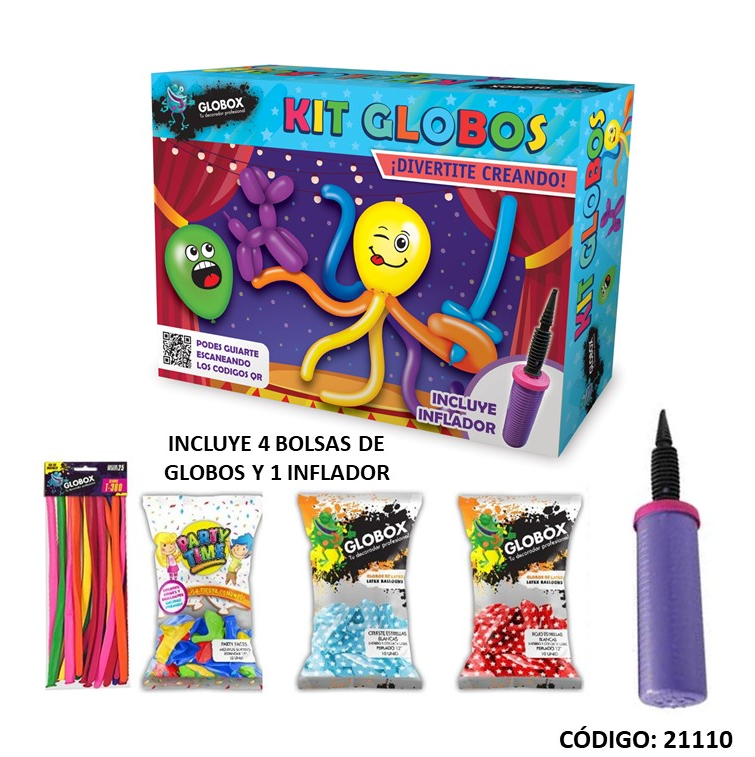 GLOBO KIT GLOBOX CON INFLADOR (L21110)
