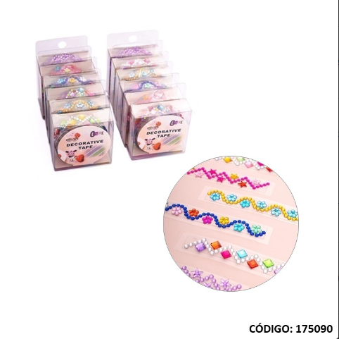 WASHI TAPE MULTIPAPER CON STRAS X50cm. (L175090)