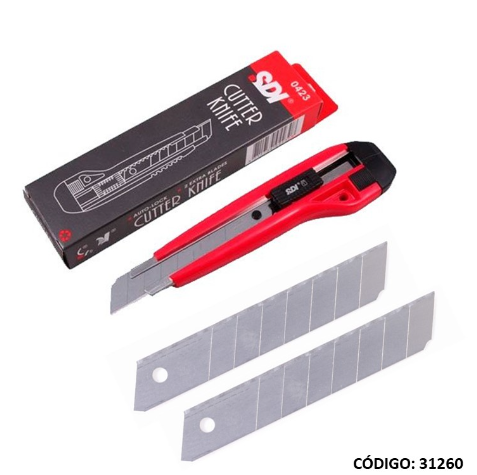 ESTILETE 18mm. SDI PLASTICO CON GUIA (L31260)